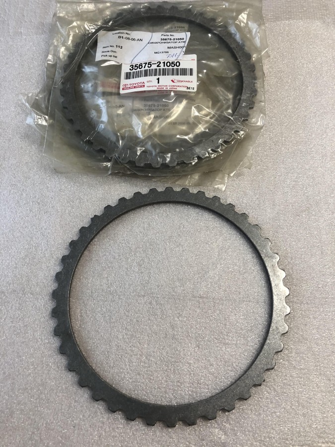 Диск фрикционный акпп новый оригинальный TOYOTA 3567521050